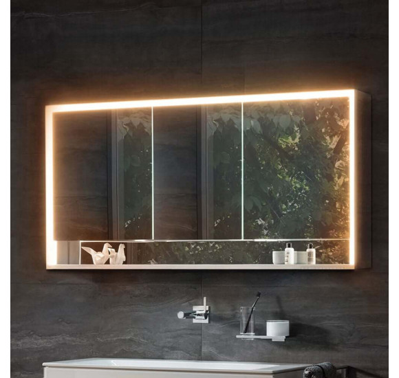 KEUCO Royal Lumos pakabinama veidrodinė spintelė su apšvietimu 120 x 73 x 13 cm, šoninė apdaila aliuminis anoduotas