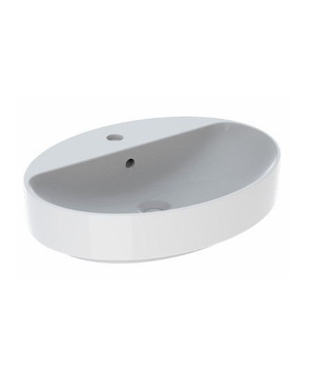 Geberit VARIFORM pastatomas praustuvas, ovalus su skyle maišytuvui, 60 CM