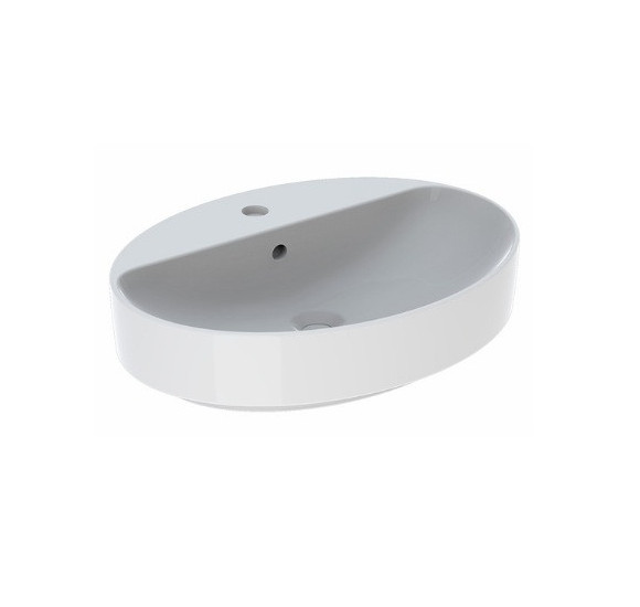 Geberit VARIFORM pastatomas praustuvas, ovalus su skyle maišytuvui, 60 CM