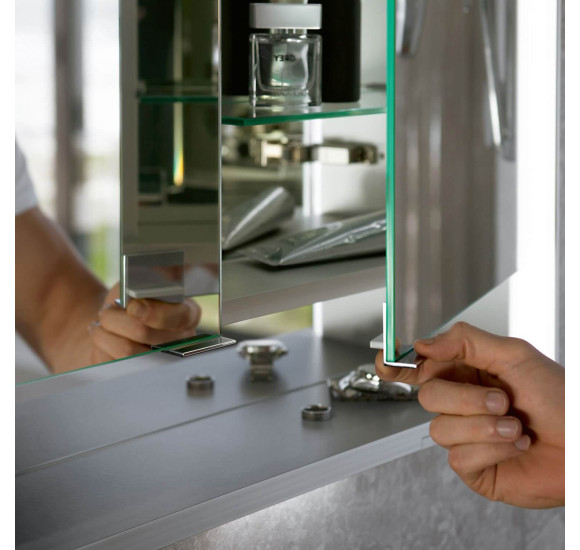 KEUCO Royal Lumos pakabinama veidrodinė spintelė su apšvietimu 120 x 73 x 13 cm, šoninė apdaila aliuminis anoduotas