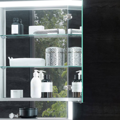 KEUCO Royal Lumos pakabinama veidrodinė spintelė su apšvietimu 120 x 73 x 13 cm, šoninė apdaila aliuminis anoduotas