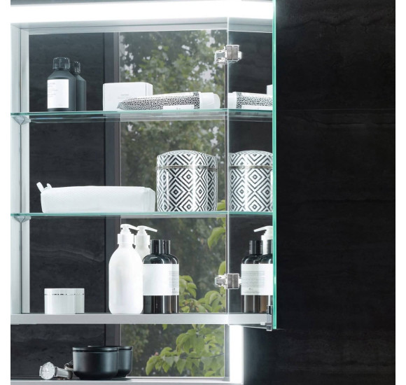 KEUCO Royal Lumos pakabinama veidrodinė spintelė su apšvietimu 120 x 73 x 13 cm, šoninė apdaila aliuminis anoduotas