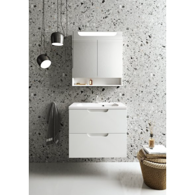 Ravak MC Classic II veidrodinė spintelė 60 x 14 x 76 cm, su LED apšvietimu, balta šoninė apdaila