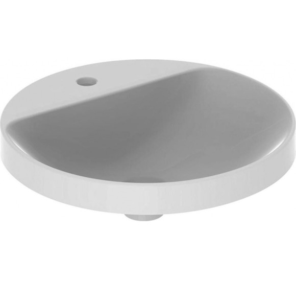 Geberit VARIFORM įleidžiamas praustuvas, apvalus su skyle maišytuvui, 48 cm