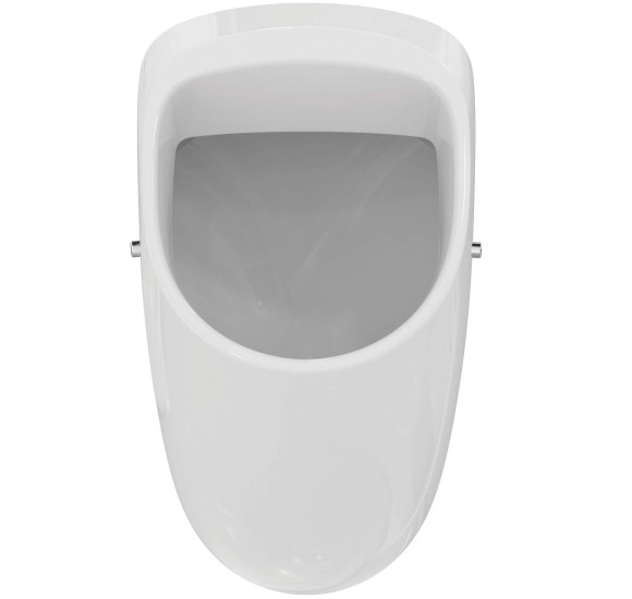 Ideal Standard Connect pisuaras su integruotu sensoriumi ir nuleidimo mechanizmu, baltos blizgios spalvos