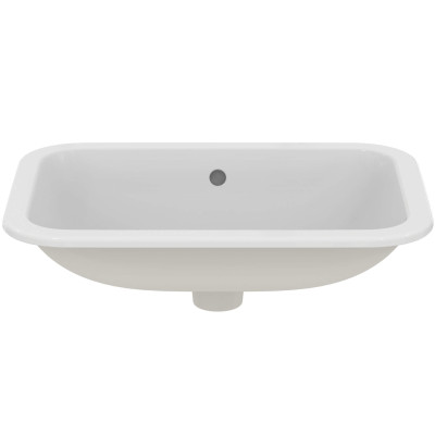 Ideal Standard CONNECT į stalviršį įleidžiamas praustuvas, 58 cm, be skylės maišytuvui, baltos blizgios spalvos