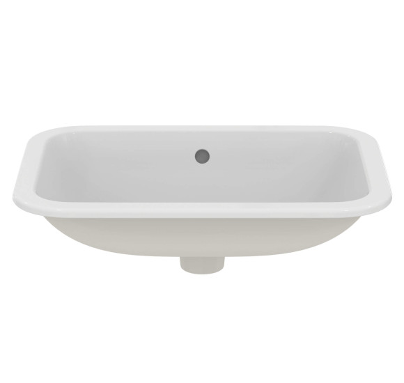 Ideal Standard CONNECT į stalviršį įleidžiamas praustuvas, 58 cm, be skylės maišytuvui, baltos blizgios spalvos