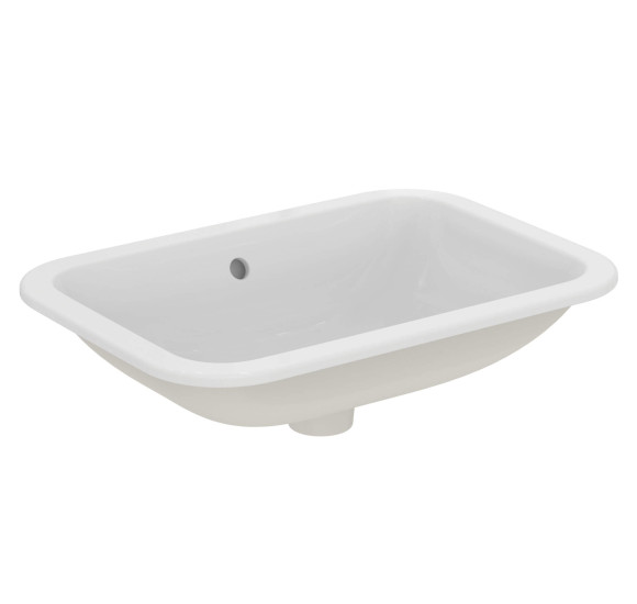 Ideal Standard CONNECT į stalviršį įleidžiamas praustuvas, 58 cm, be skylės maišytuvui, baltos blizgios spalvos