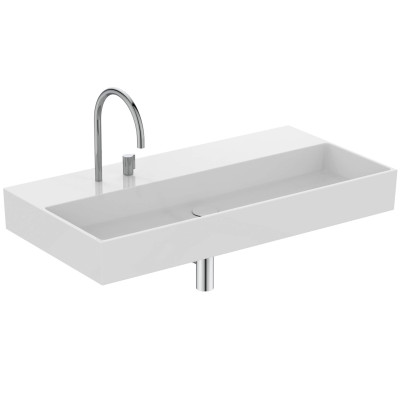Ideal Standard Solos Vanity Basin pakabinamas praustuvas 1015x515x120 mm, su 2 skylėm maišytuvui, pasirinkite spalvą