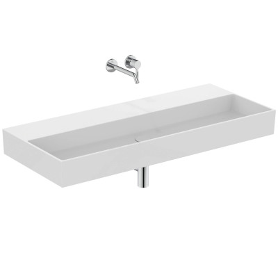 Ideal Standard Solos Vanity Basin pakabinamas praustuvas 1215x515x120 mm, be skylės maišytuvui, pasirinkite spalvą