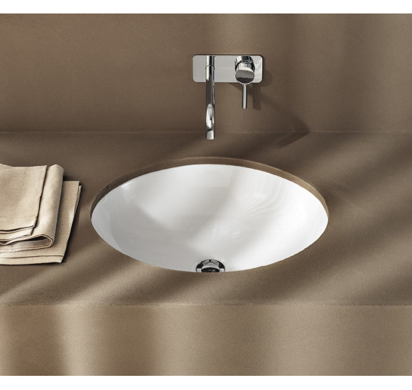 Geberit VariForm po stalviršiu montuojamas praustuvas, apvalus, 33 cm