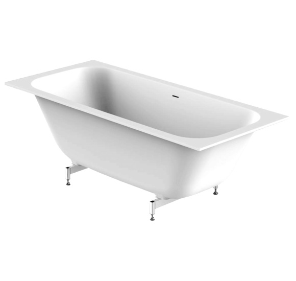 Balteco Xonyx akmens masės vonia VIGO 170x75 cm, baltos matinės spalvos