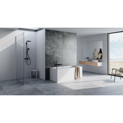 Balteco Xonyx VIGO akmens masės vonia 180x80 cm, baltos matinės spalvos