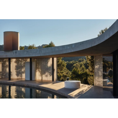 BettePond Silhouette apvali plieninė vonia 150 cm skersmens, baltos spalvos