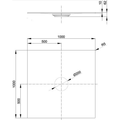 BetteAir plieninis dušo padas, 100x100cm, pasirinkite spalvą