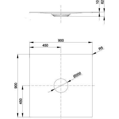 BetteAir plieninis dušo padas, 90x90cm, pasirinkite spalvą