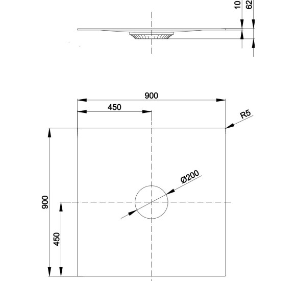 BetteAir plieninis dušo padas, 90x90cm, pasirinkite spalvą