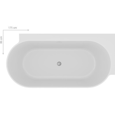 Ravak vonia Freedom Corner II Tec 175 x 86