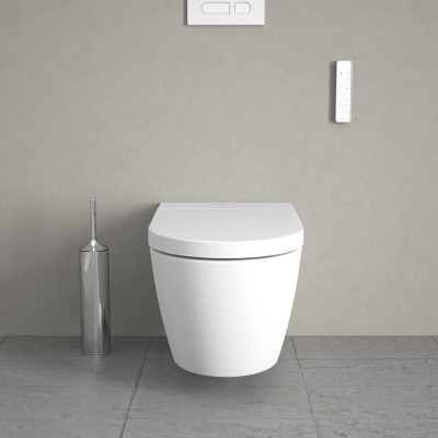 Duravit SensoWash® Starck f Lite Compact pakabinamas išmanus klozetas su "Soft Close" dangčiu