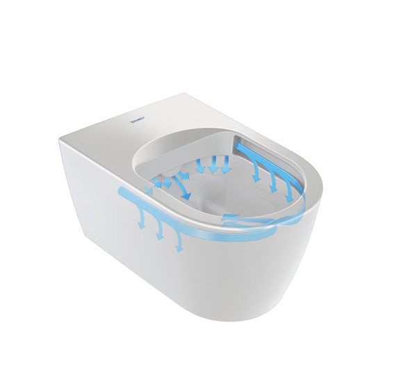 Duravit SensoWash® Starck f Lite Compact pakabinamas išmanus klozetas su "Soft Close" dangčiu