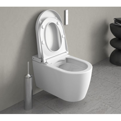 Duravit SensoWash® Starck f Lite Compact pakabinamas išmanus klozetas su "Soft Close" dangčiu