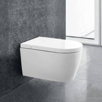 Duravit SensoWash® Starck f Lite Compact pakabinamas išmanus klozetas su "Soft Close" dangčiu