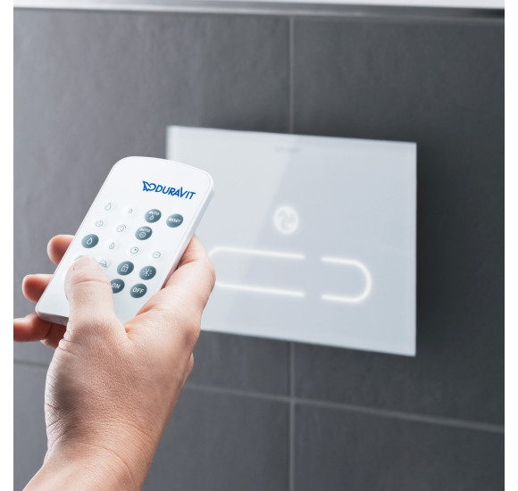 Duravit sensorinis WC nuleidimo mygtukas A2, baltas stiklas