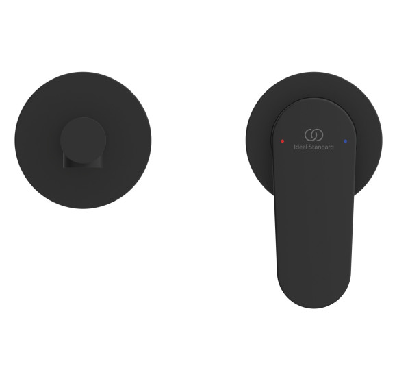 Ideal Standard CeraLife O potinkinis praustuvo maišytuvas, 180 mm snapas, juoda matinė spalva