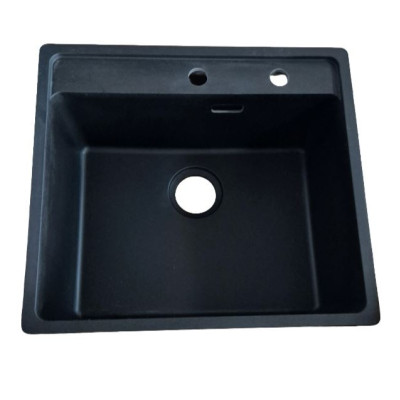 IŠPARDAVIMAS. Franke MRG 610-52 A plautuvė montuojama ant stalviršio, juoda matinė (išgręžtos skylės)