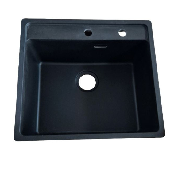 IŠPARDAVIMAS. Franke MRG 610-52 A plautuvė montuojama ant stalviršio, juoda matinė (išgręžtos skylės)