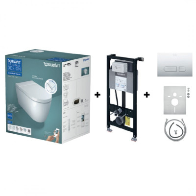 Duravit Sensowash® Starck f Lite Set išmanaus klozeto komplektas, baltos blizgios spalvos