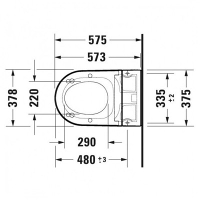 Duravit Sensowash® Starck f Lite Set išmanaus klozeto komplektas, baltos blizgios spalvos