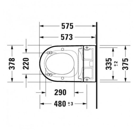 Duravit Sensowash® Starck f Lite Set išmanaus klozeto komplektas, baltos blizgios spalvos