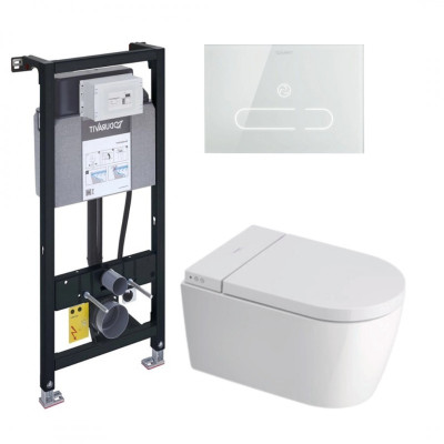 Duravit Sensowash® Starck f Plus Set išmanaus klozeto komplektas, baltos blizgios spalvos