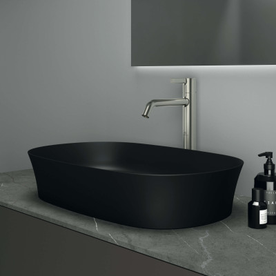 Ideal Standard Ipalyss E1396V3 ant stalviršio pastatomas praustuvas 60 cm, juodos matinės spalvos