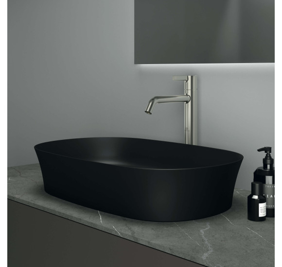 Ideal Standard Ipalyss E1396V3 ant stalviršio pastatomas praustuvas 60 cm, juodos matinės spalvos