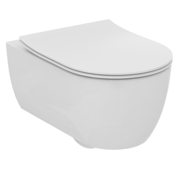 Ideal Standard Blend Curve pakabinamas klozetas su "Slim Soft Close" dangčiu, Aquablade® nuleidimo technologija