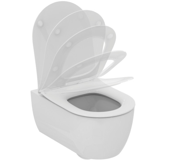 Ideal Standard Blend Curve pakabinamas klozetas su "Slim Soft Close" dangčiu, Aquablade® nuleidimo technologija