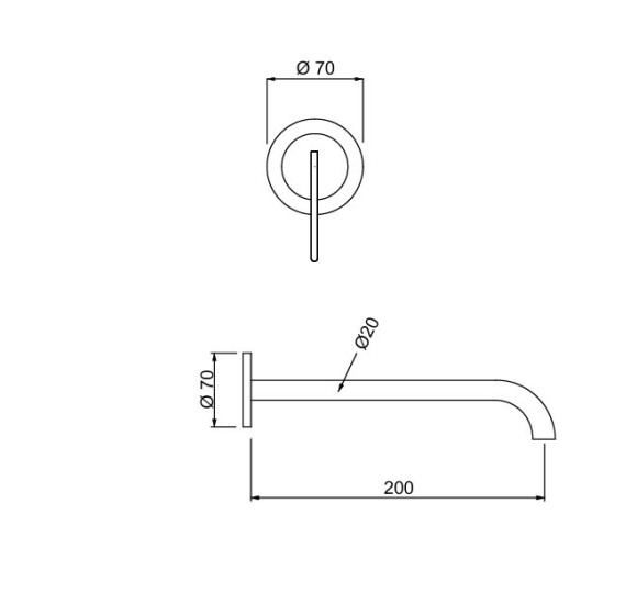QD MagistroLab Swing sieninis maišytuvas praustuvui, pasirinkite spalvą