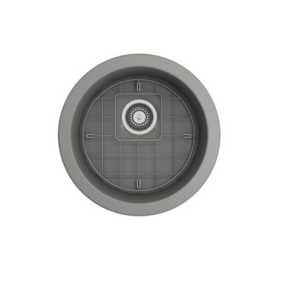 IŠPARDAVIMAS. Bocchi Sotto keramikinė virtuvinė plautuvė 50cm, montuojama iš apačios, pilka