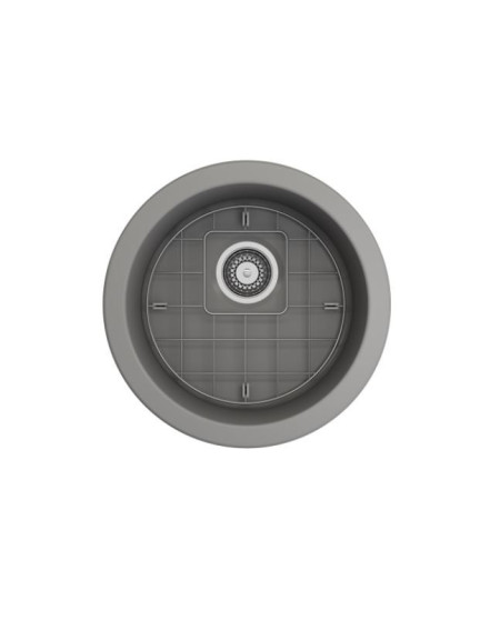 IŠPARDAVIMAS. Bocchi Sotto keramikinė virtuvinė plautuvė 50cm, montuojama iš apačios, pilka