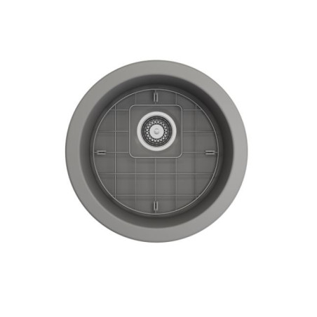 IŠPARDAVIMAS. Bocchi Sotto keramikinė virtuvinė plautuvė 50cm, montuojama iš apačios, pilka