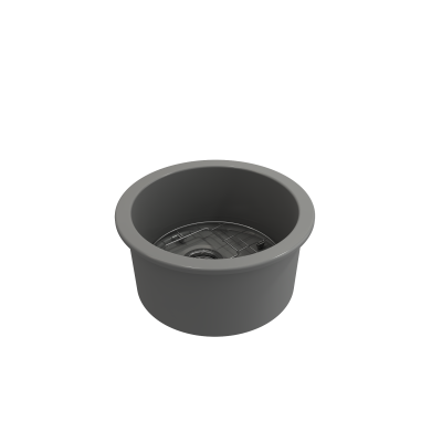 IŠPARDAVIMAS. Bocchi Sotto keramikinė virtuvinė plautuvė 50cm, montuojama iš apačios, pilka