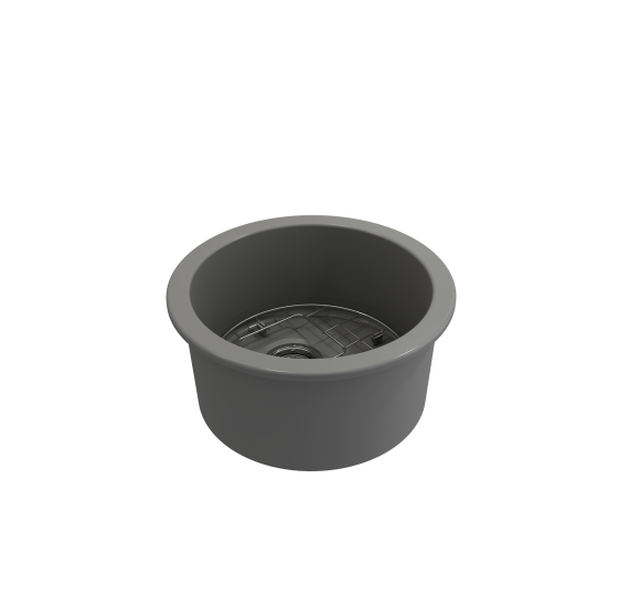 IŠPARDAVIMAS. Bocchi Sotto keramikinė virtuvinė plautuvė 50cm, montuojama iš apačios, pilka