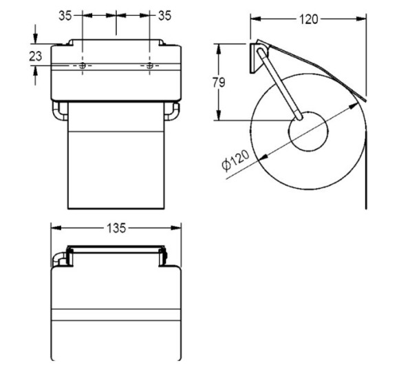 KWC Rodan WC popieriaus laikiklis iš nerūdijančio plieno, matinis