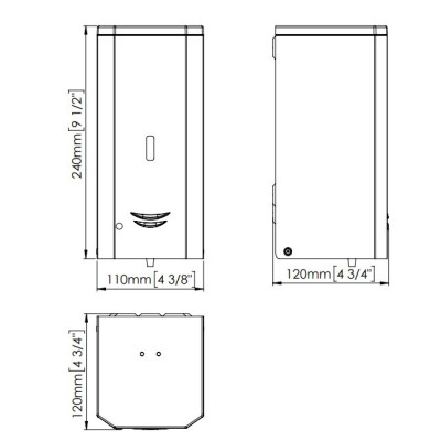 Mediclinics automatinis sieninis skysto muilo dozatorius, pasirinkite spalvą