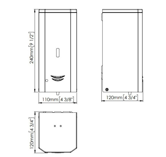 Mediclinics automatinis sieninis skysto muilo dozatorius, pasirinkite spalvą