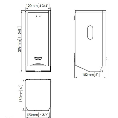 Mediclinics sieninis tualetinio popieriaus dozatorius, pasirinkite spalvą