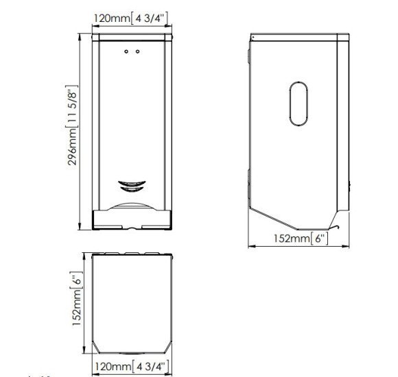Mediclinics sieninis tualetinio popieriaus dozatorius, pasirinkite spalvą