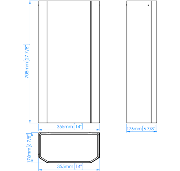 Mediclinics atvira 40 l talpos šiukšliadėžė, pasirinkite spalvą